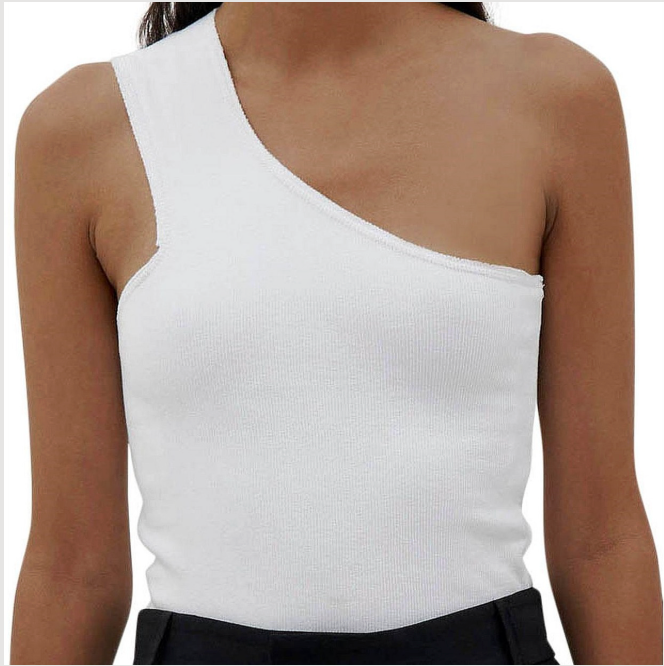 ONE-SHOULDER RIBBED TANK FROM YOUR BOX