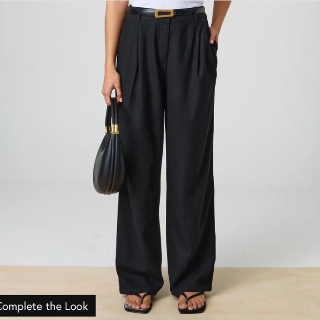 BLACK LINEN PANTS FROM YOUR BOX