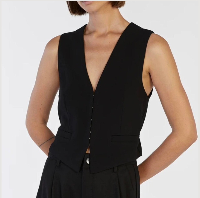 BLACK TAILORED VEST FROM YOUR BOX